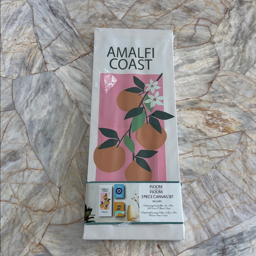 Amalfi Coast Canvas Art Set of 3